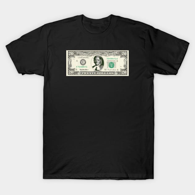 harriet tubman dollar T-Shirt by gossiprag